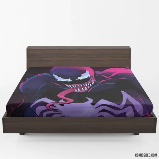 Sinister Venom Marvel Allure Beyond Darkness Comic Fitted Sheet