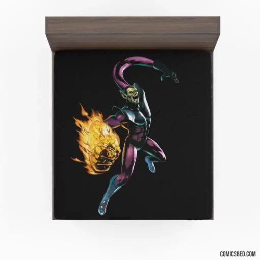 Skrull Shape-Shifting Invaders Comic Fitted Sheet 1