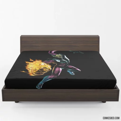 Skrull Shape-Shifting Invaders Comic Fitted Sheet