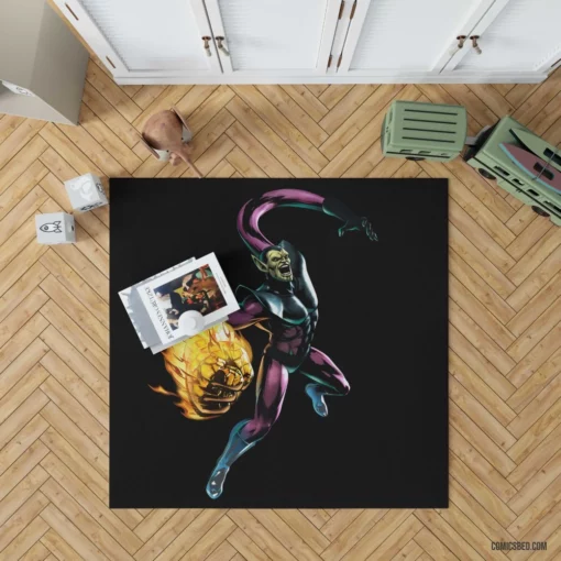 Skrull Shape-Shifting Invaders Comic Rug