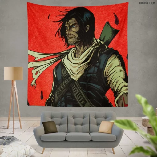 Skybreaker Epic Fantasy Odyssey Comic Wall Tapestry