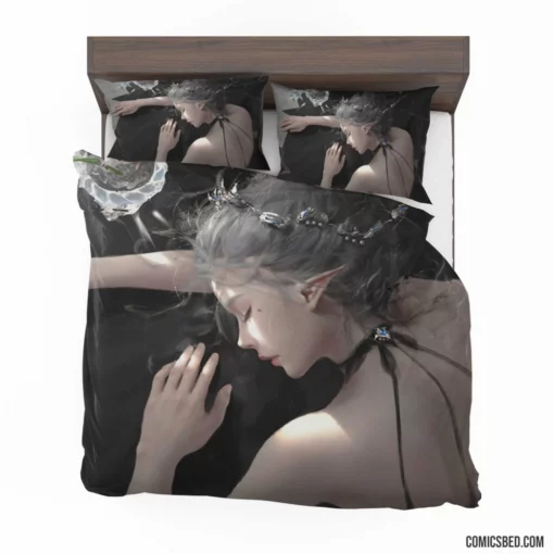 Sleeping Elf Dreamy Fantasy Comic Bedding Set 1