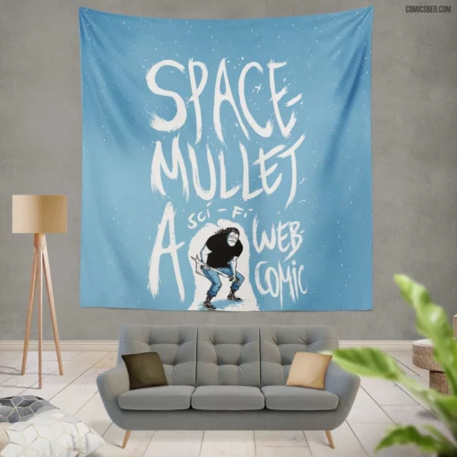 Space-Mullet Intergalactic Odyssey Comic Wall Tapestry