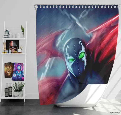 Spawn Dark Anti-Hero Chronicles Comic Shower Curtain