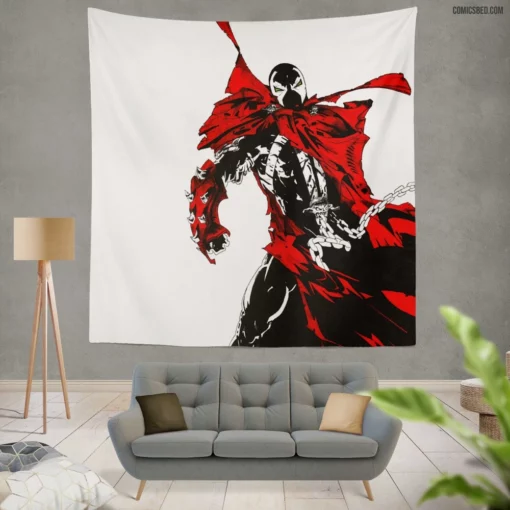 Spawn Dark Realm Haunting Chronicles Comic Wall Tapestry