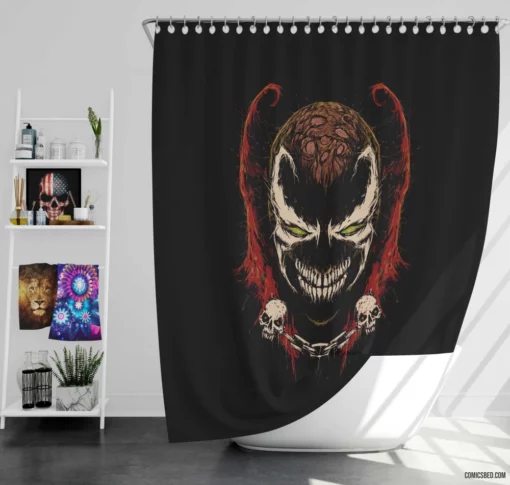 Spawn Image Comics Dark Antihero Shower Curtain