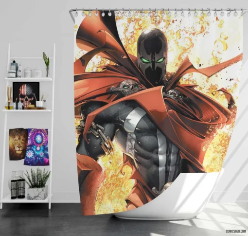 Spawn Image Comics Dark Warrior Shower Curtain