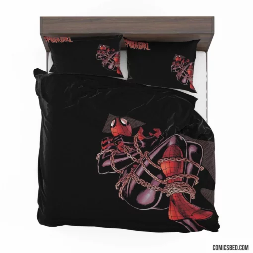 Spectacular Spider-Girl Webbed Hero Comic Bedding Set 1