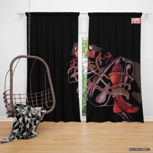 Spectacular Spider-Girl Webbed Hero Comic Curtain