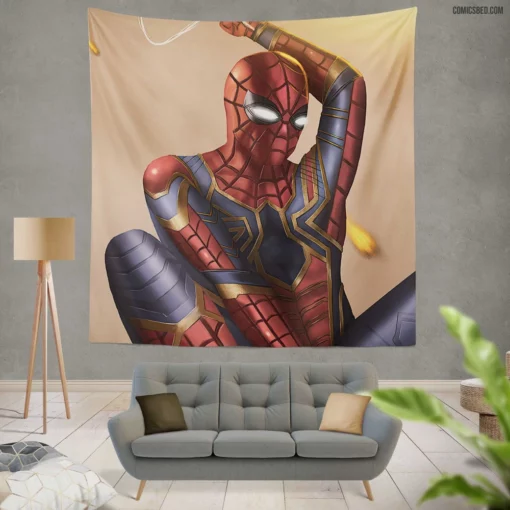 Spectacular Spider-Man Marvel Heroic Feats Comic Wall Tapestry