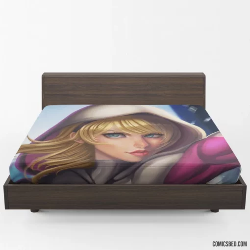 Spider-Gwen Aqua Eyes Marvel Muse Comic Fitted Sheet
