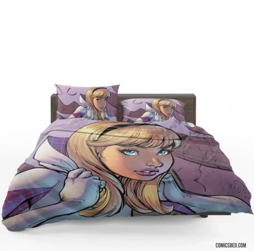 Spider-Gwen Arachnid Adventures Comic Bedding Set