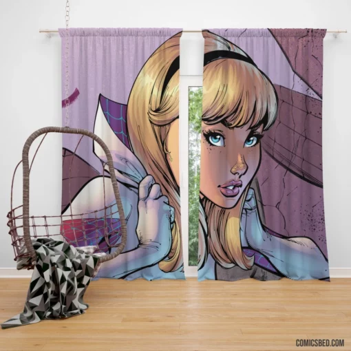 Spider-Gwen Arachnid Adventures Comic Curtain