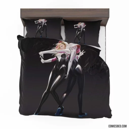 Spider-Gwen Blonde Marvel Arachnid Hero Comic Bedding Set 1