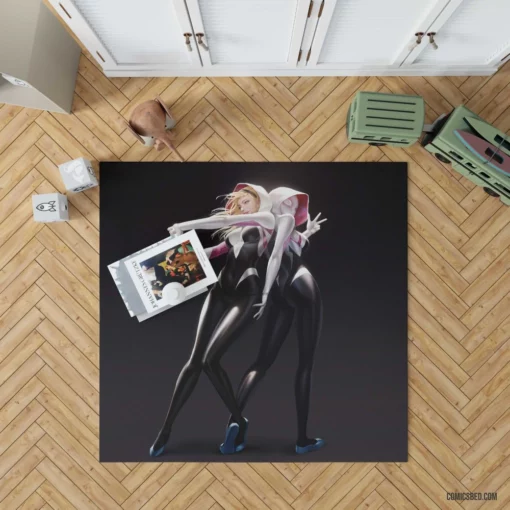 Spider-Gwen Blonde Marvel Arachnid Hero Comic Rug