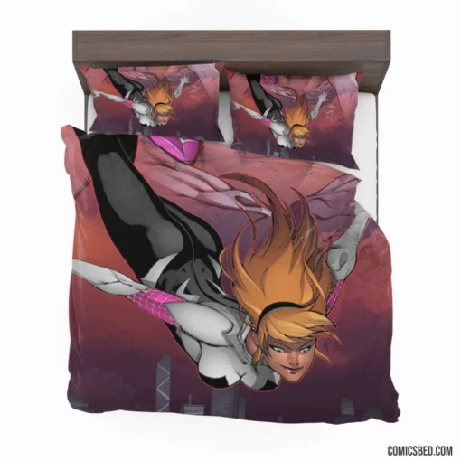 Spider-Gwen Chronicles Dynamic Arachnid Comic Bedding Set 1