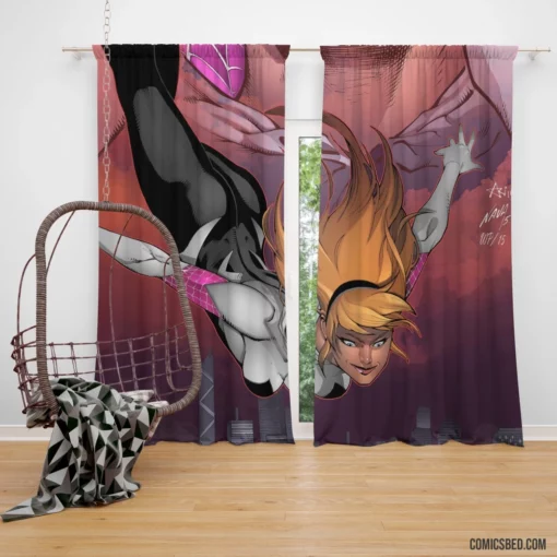 Spider-Gwen Chronicles Dynamic Arachnid Comic Curtain