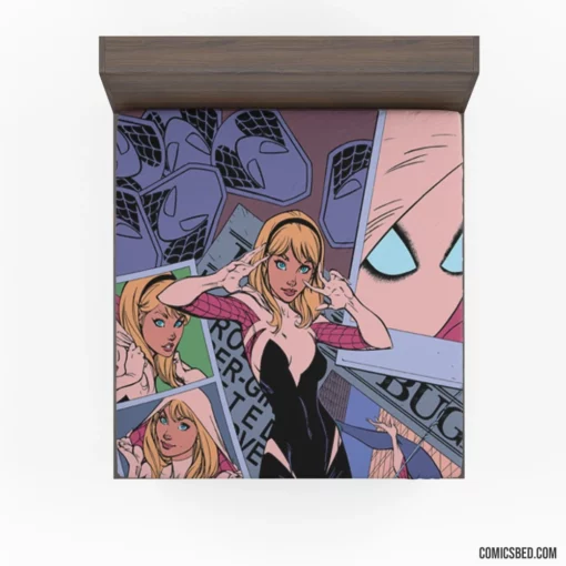 Spider-Gwen Chronicles Multiverse Heroine Comic Fitted Sheet 1