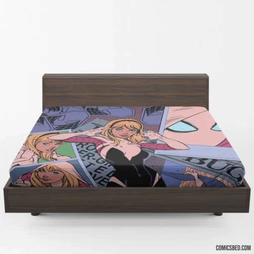 Spider-Gwen Chronicles Multiverse Heroine Comic Fitted Sheet