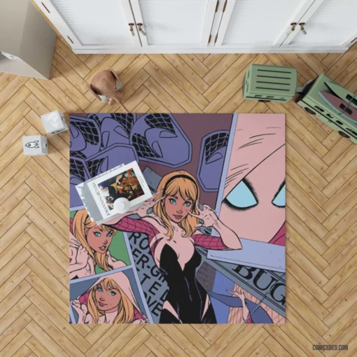 Spider-Gwen Chronicles Multiverse Heroine Comic Rug