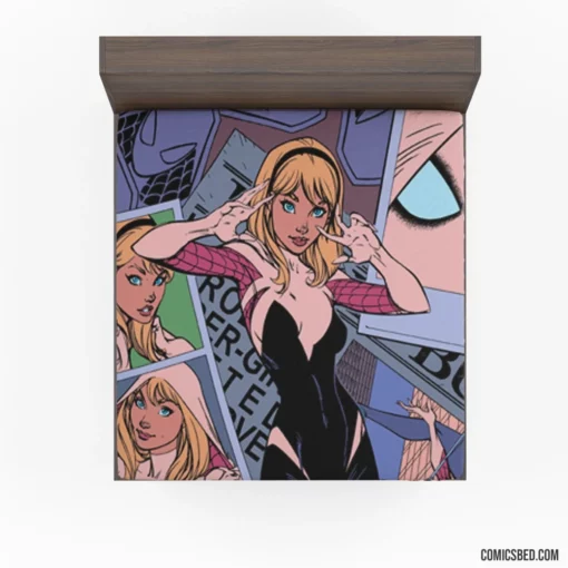 Spider-Gwen Chronicles Web-Slinger Tale Comic Fitted Sheet 1