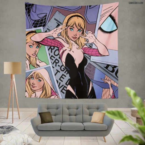 Spider-Gwen Chronicles Web-Slinger Tale Comic Wall Tapestry