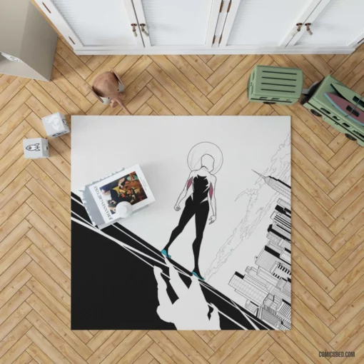 Spider-Gwen Chronicles Web-Slinging Heroine Comic Rug