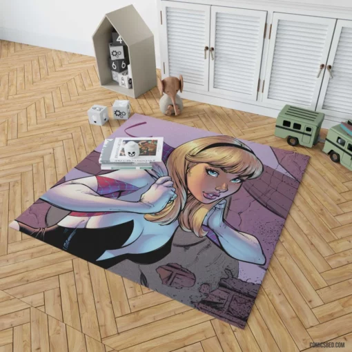 Spider-Gwen Chronicles Webbed Adventures Comic Rug 1