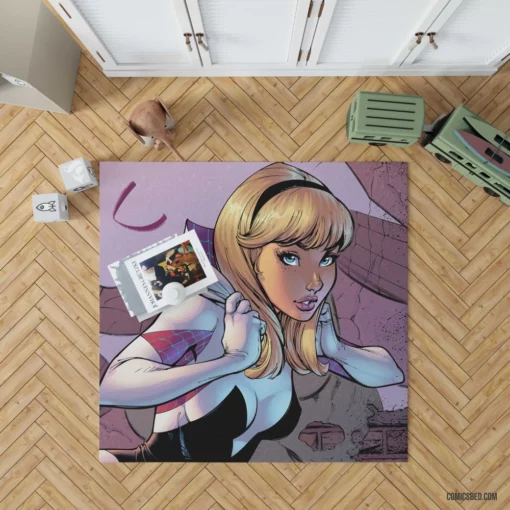 Spider-Gwen Chronicles Webbed Adventures Comic Rug