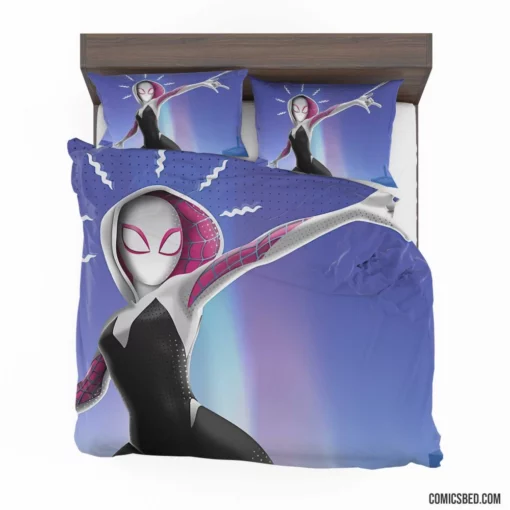 Spider-Gwen Gwen Stacy Adventure Comic Bedding Set 1