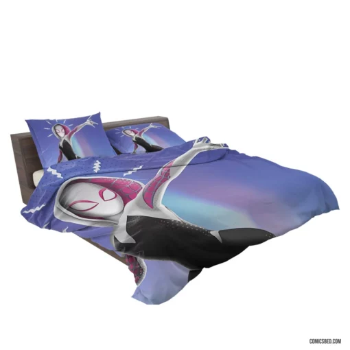 Spider-Gwen Gwen Stacy Adventure Comic Bedding Set 2