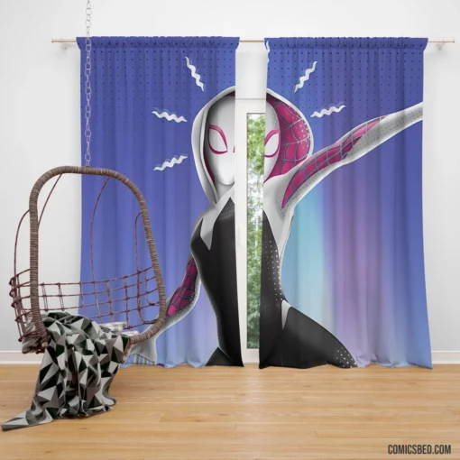 Spider-Gwen Gwen Stacy Adventure Comic Curtain