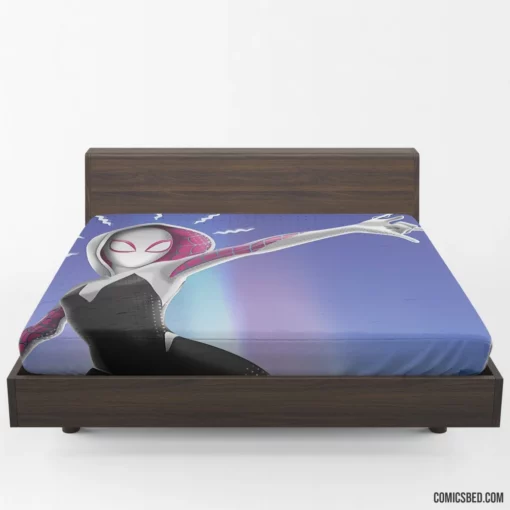 Spider-Gwen Gwen Stacy Adventure Comic Fitted Sheet