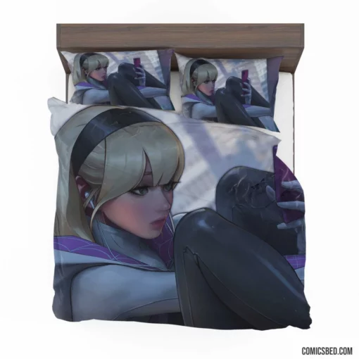 Spider-Gwen Gwen Stacy Adventures Comic Bedding Set 1