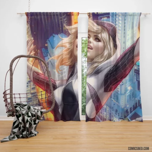 Spider-Gwen Marvel Web-Slinger Comic Curtain