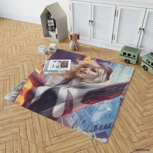 Spider-Gwen Marvel Web-Slinger Comic Rug 1