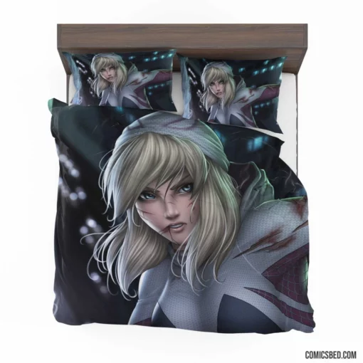 Spider-Gwen Marvel Web-Swinging Icon Comic Bedding Set 1