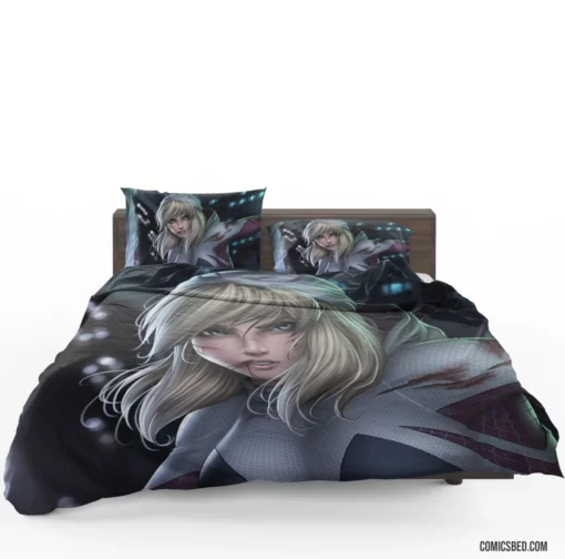 Spider-Gwen Marvel Web-Swinging Icon Comic Bedding Set