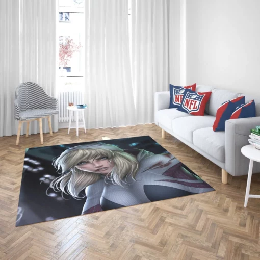 Spider-Gwen Marvel Web-Swinging Icon Comic Rug 2