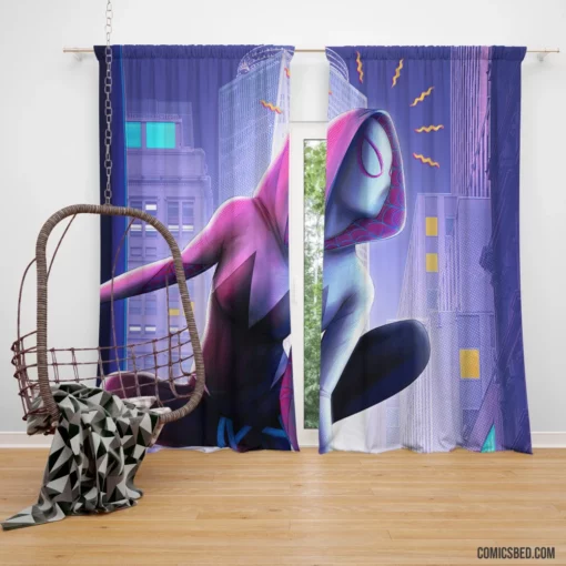 Spider-Gwen Marvel Web-Warrior Comic Curtain