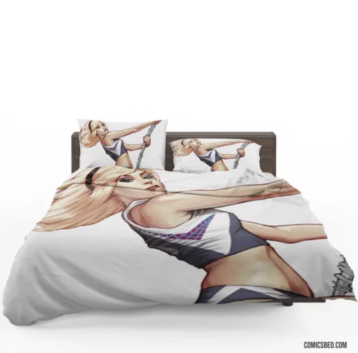 Spider-Gwen Music and Mayhem Chronicles Comic Bedding Set