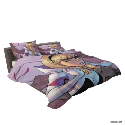 Spider-Gwen Rock n Roll Vigilante Comic Bedding Set 2