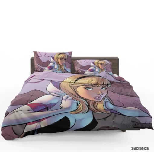 Spider-Gwen Rock n Roll Vigilante Comic Bedding Set