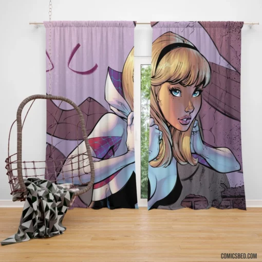 Spider-Gwen Rock n Roll Vigilante Comic Curtain