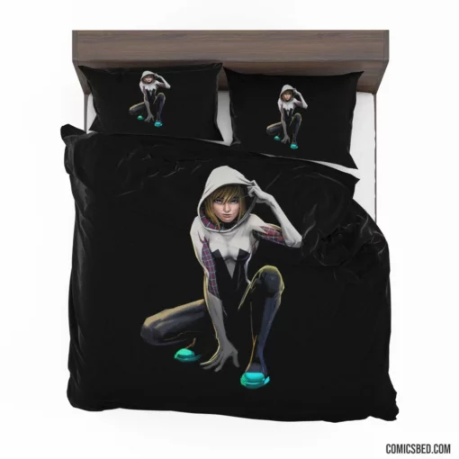 Spider-Gwen Wall-Crawling Hero Comic Bedding Set 1