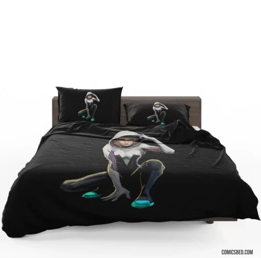 Spider-Gwen Wall-Crawling Hero Comic Bedding Set