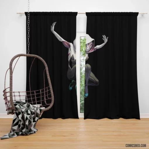 Spider-Gwen Wall-Crawling Tale Comic Curtain