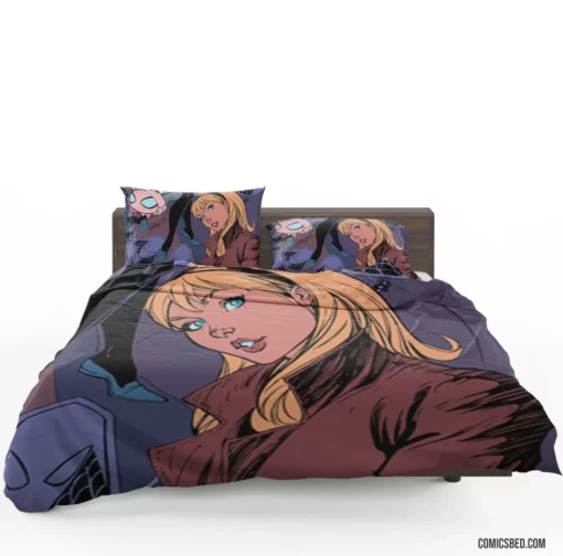 Spider-Gwen Web-Slinging Adventures Comic Bedding Set