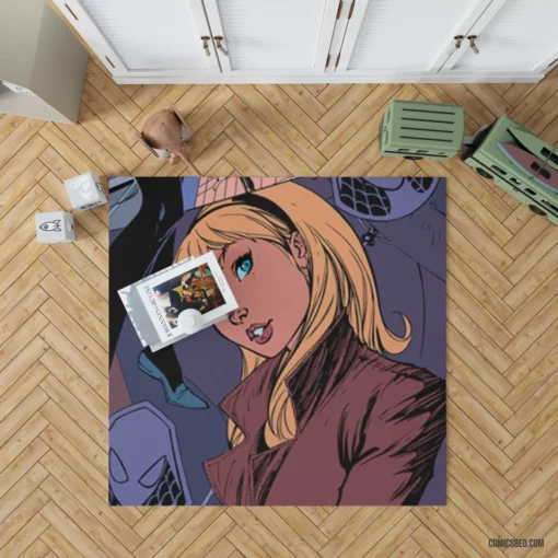 Spider-Gwen Web-Slinging Adventures Comic Rug