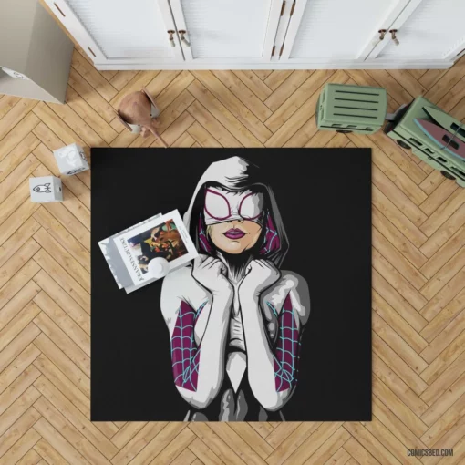 Spider-Gwen Webbed Adventures Comic Rug